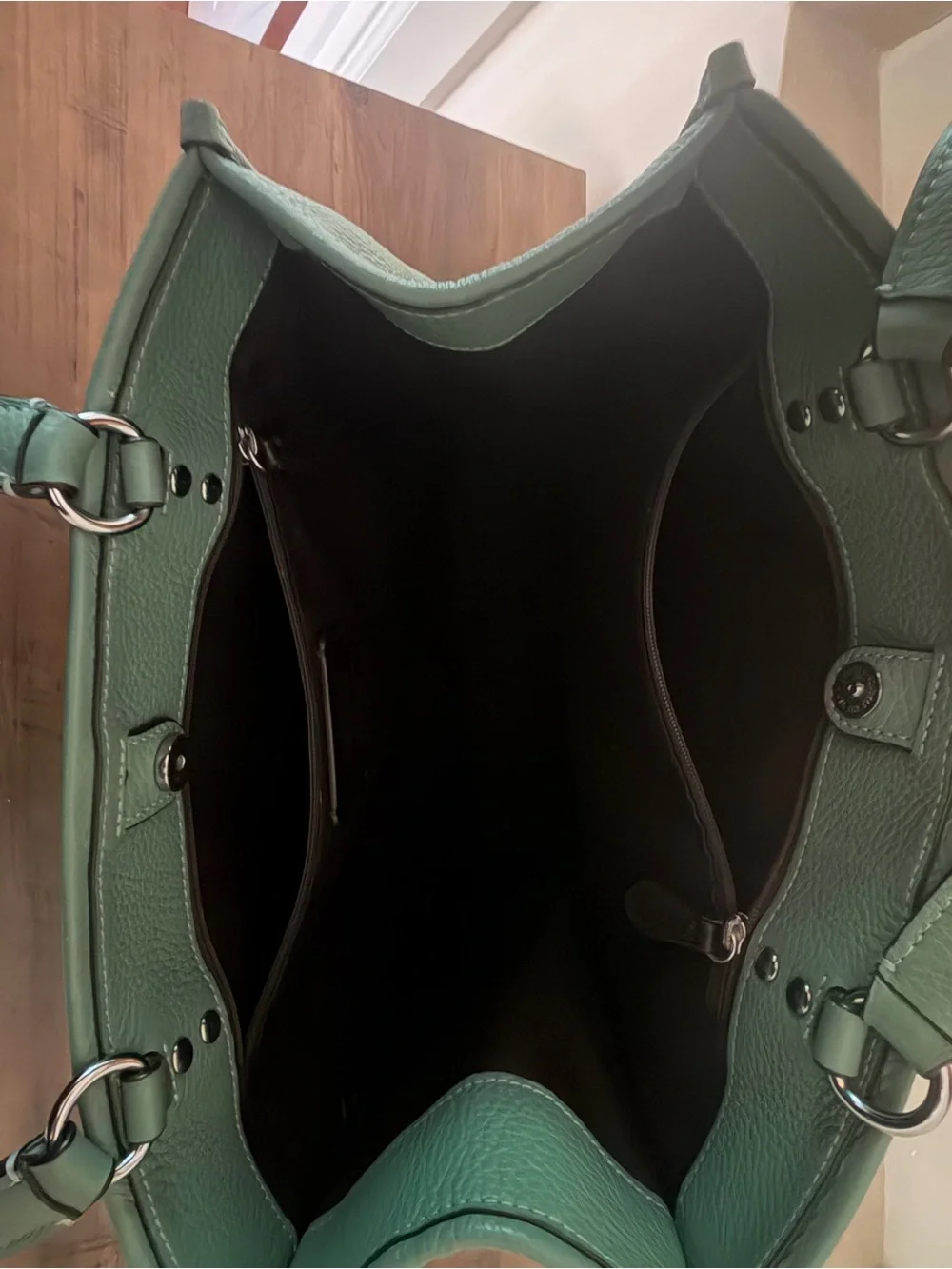 Coach Dempsey medium Leather Tote Bag — Sage Green